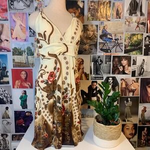 Y2k brown dress soft and